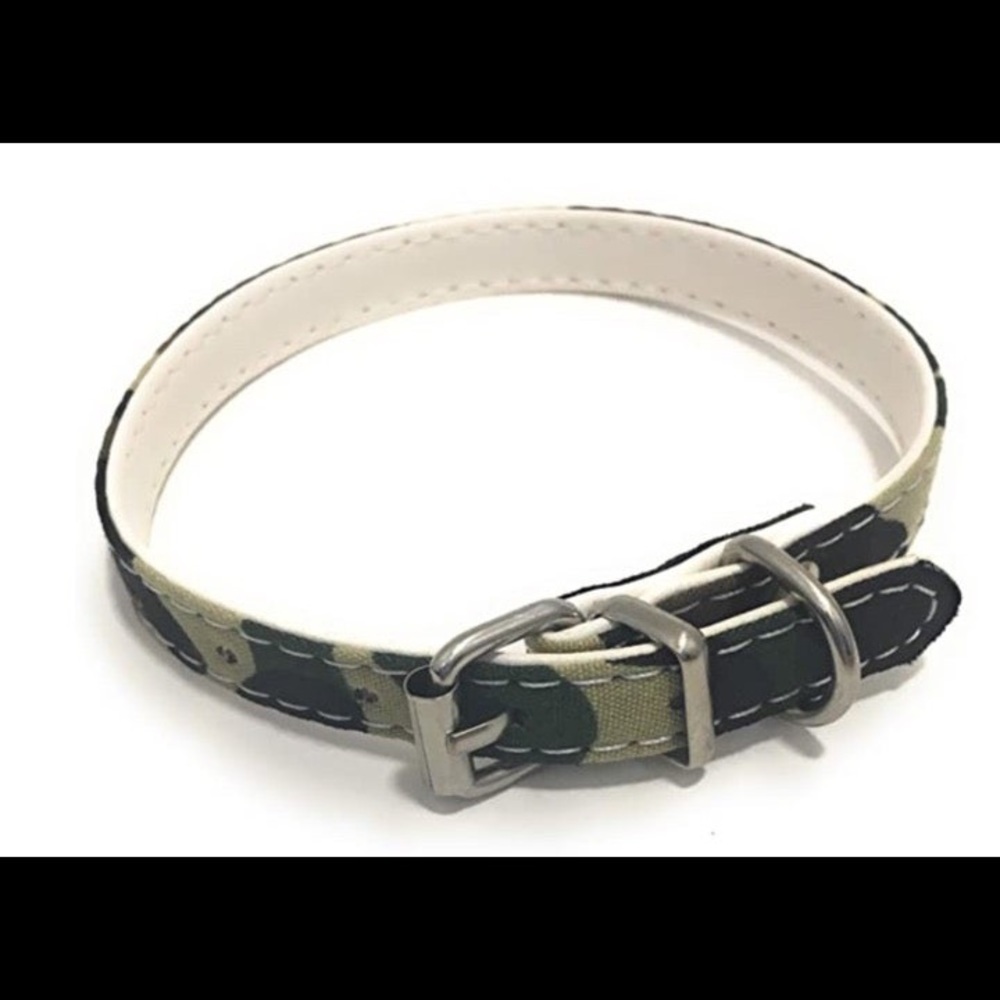 Dukes Green Camouflage Dog Collar
